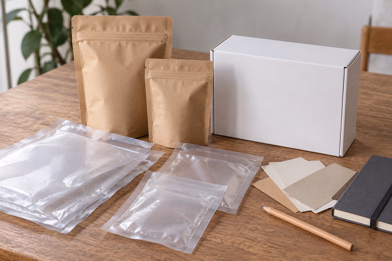 Unbedruckte Eigenmarken-Verpackungsmuster
